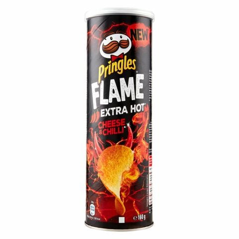 Pringles Flame Extra Hot Cheese And Chilli Chips 160g