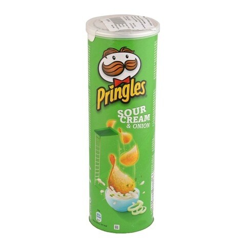 Pringles Sizzlin Sour, Cream &amp; Onion 160g