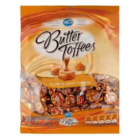 Arcor Leche And Caramel Butter Toffees 500g