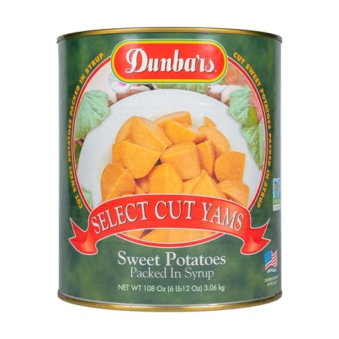 Dunbars Sweet Potatoes, Cut Yams, USA (3.06Kg X 6)