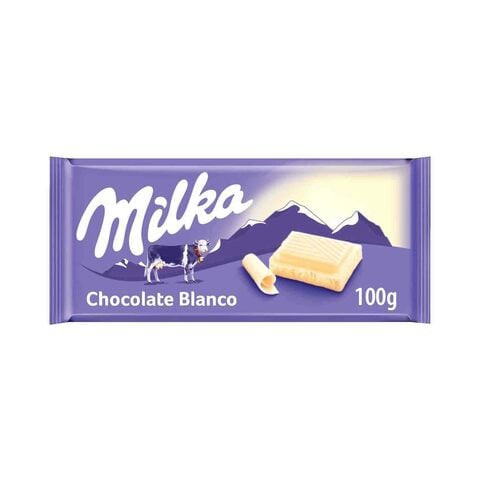 Milka White Chocolate Bar 100g