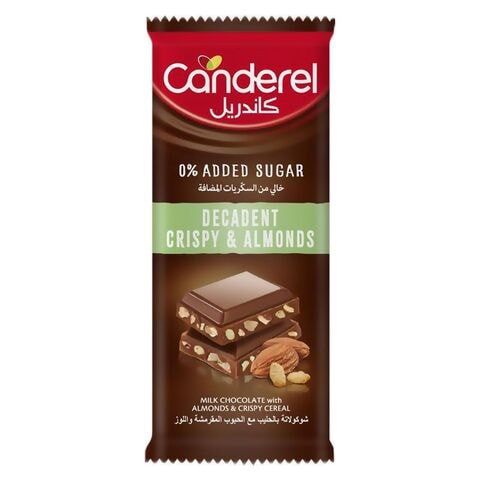 Canderel Crispy Almond Chocolate 100g