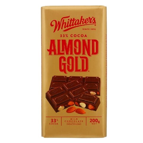 WHITTAKERS ALMOND GOLD BAR 200GR