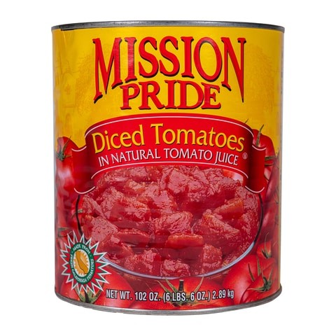 Mission Pride Diced Tomatoes, USA (2.89Kg X 6)