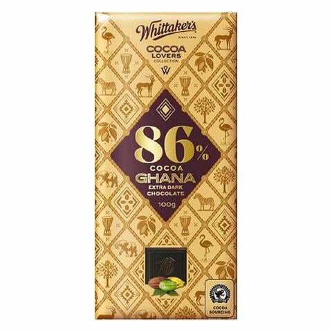 Whittaker&#39;s Cocoa Ghana Extra Dark Chocolate 100g