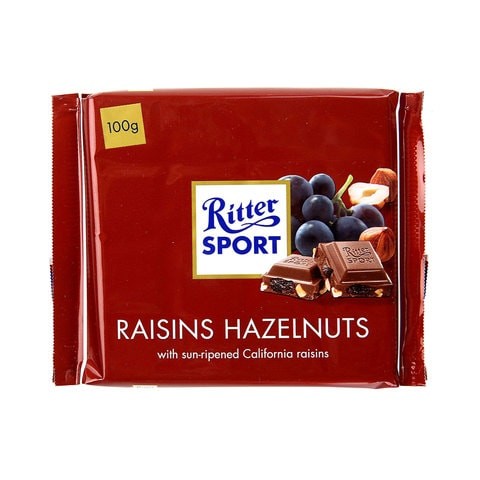 Ritter Sport Raisins Hazelnuts Chocolate 100g