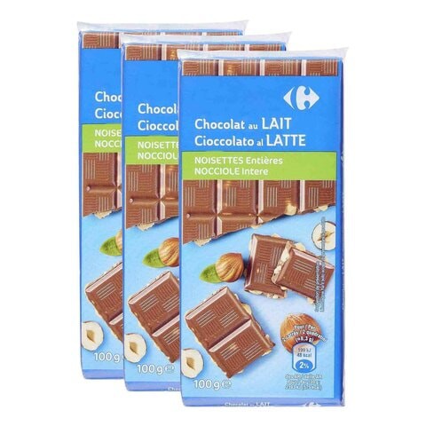  Milk Chocolate With Hazelnuts 100g x3