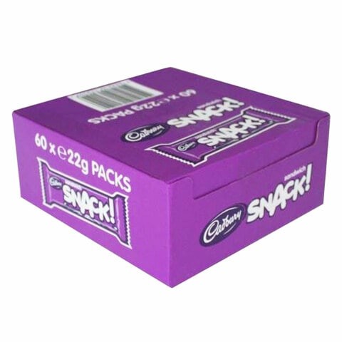 Cadbury Snack Sandwich Milk Chocolate 22g x Pack of 60