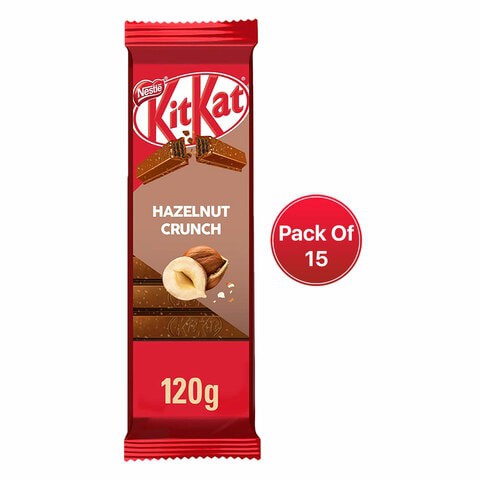 Nestle Kitkat Hazelnut Crunch 120g x15