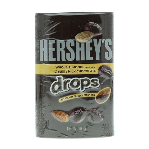 HERSHEY'S DROP ALMOND TIN 60G