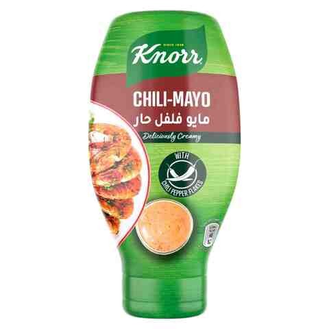 Knorr Flavoured Mayonnaise Ideal As A Dip Dressing Or Spread Chili Mayo With Chili Pepper Flakes 532ml