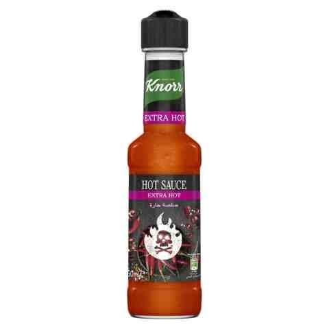 Knorr  Hot Sauce For Topping &amp; Dressing Extra Hot With 60% Hot And Spicy Pepper Juice 50ml