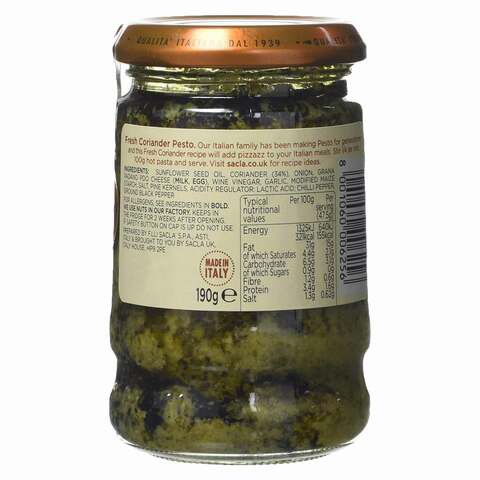 Sacla Coriander Pesto 190g