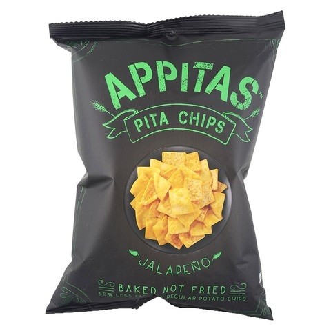 Wingreens Farms Appitas Baked Multigrain Jalapeno Pita Chips 60g