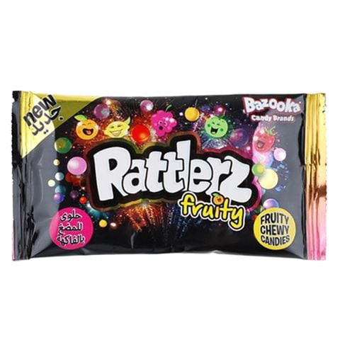 Bazooka Rattlerz Fruity Chewy Candies 40g x Pack Of 12