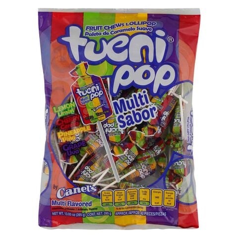 Canel&#39;s Tueni Pop Multi Flavoured Lollipops 395g