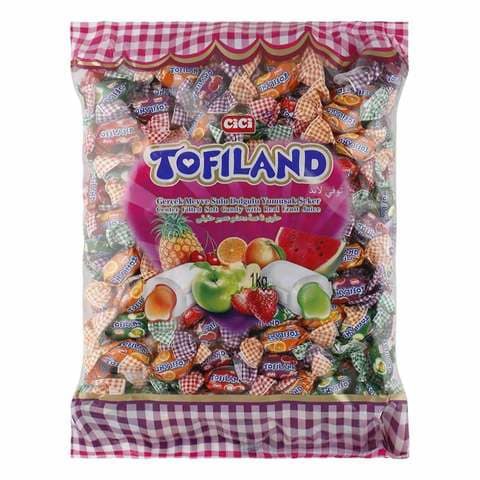 Cici Tofiland Center Filled Mix Fruit Candy 1Kg