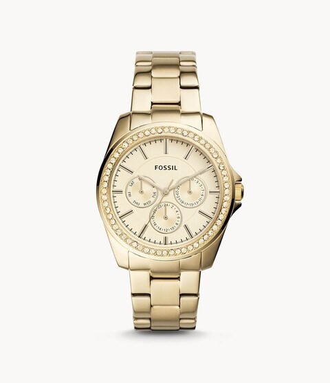 Janice Multifunction Gold-Tone Stainless Steel Watch