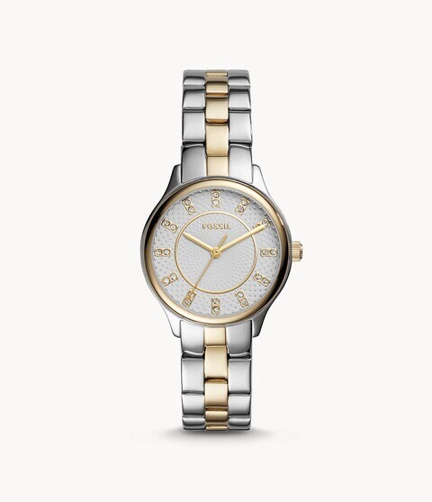 Modern Sophisticate Three-Hand Two-Tone Stainless Steel Watch