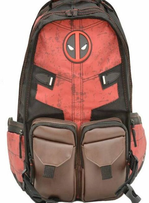 Generic Marvel Dead Pool Laptop Backpack Multi Color