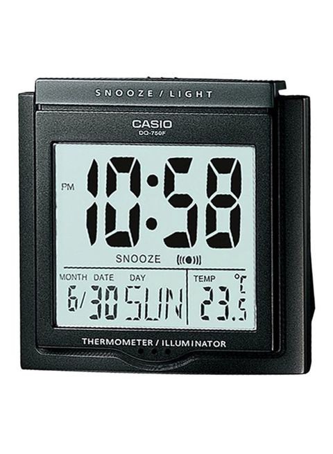 Casio - Digital Table Clock Black