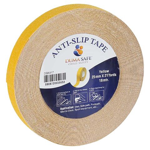 Dumasafe Anti Slip Tape - Yellow ( 25mm x 21 yards(18m)