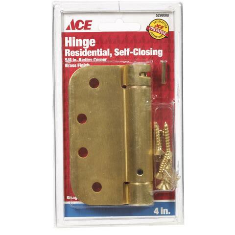 Ace Brass Self Closing Hinge (10 Cm)