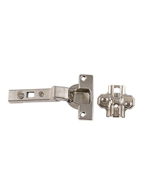 Hettich 2-Piece Overlay Door Intermat Hinge Set Silver 30millimeter