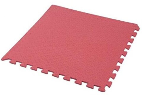 Rainbow Toys Red Foam Exercise Mat Puzzle Game Pad Non- Slip Stitch Interlock EVA Mat size: 100x100x2cm