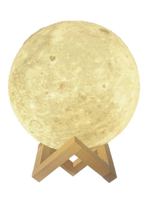 Generic 3D Moon Lamp White 12cm