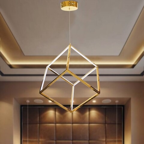 Modern Pendant LED Light 38W- Gold