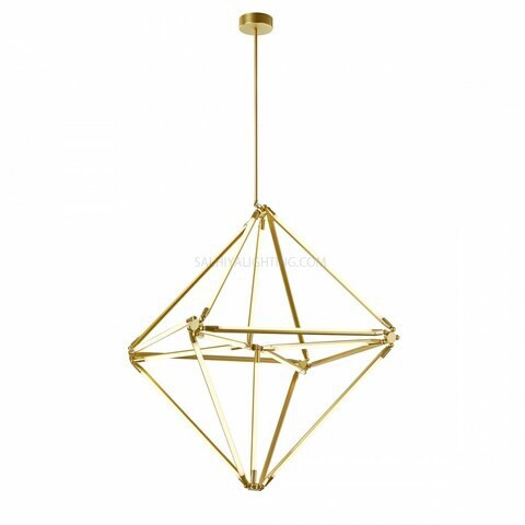 Futuristic LED Geometric Pendant Light MD60163 - Gold