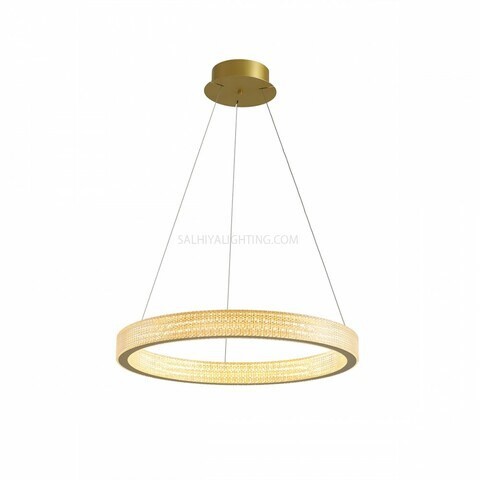 Modern LED Single Round Rings Pendant Light MD60188-600 -Painting Gold