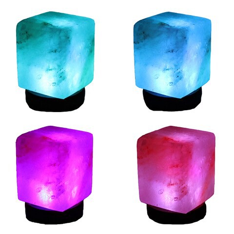 Generic Multi Color USB Himalayan Salt Lamp- Cube