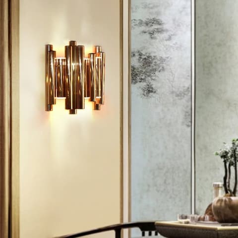 Modern Tubes Christine Wall Sconce 6 Watts - Rose Gold