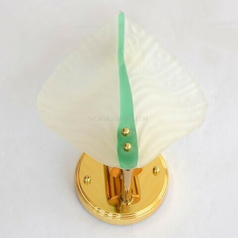 Indoor Decorative Glass Italy Wall Light 9875/1W - Gold/Green