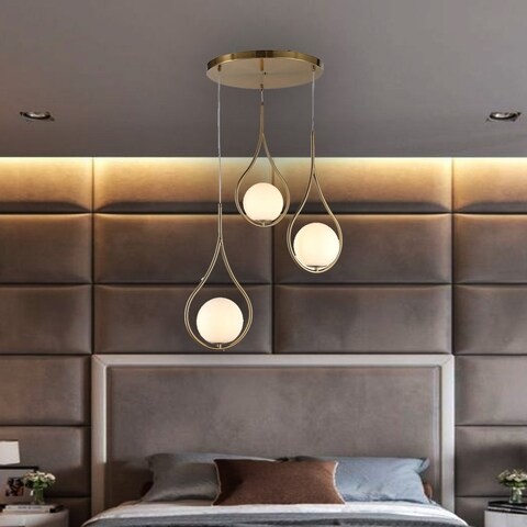 Modern Irene Pendant Light D400*H1200MM -Opal Glass 3