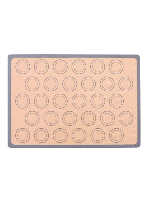 Generic Reusable Silicone Macaron Baking Mats Beige 42.0X29.5X1.0cm