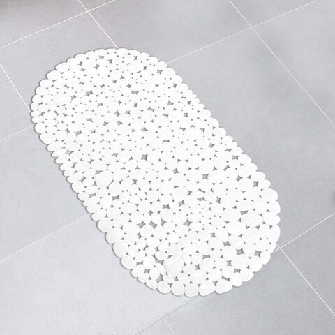 Non Slip Shower Mat White 69 x 35 cm