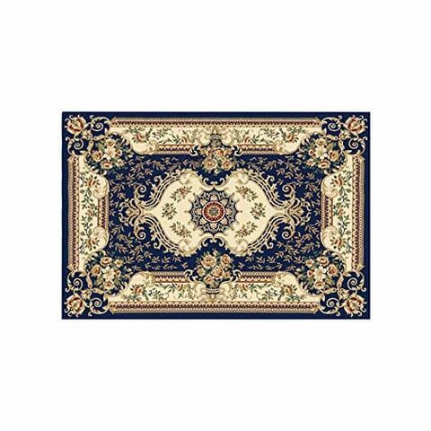 Front Door Mat, European Style Check Rugs, Rubber Non Slip Backing Door Mats, Washable Carpet for Outdoor Front Porch/Kitchen/Bedroom/Entryway - 19.7&times;31.5in (Blue B)