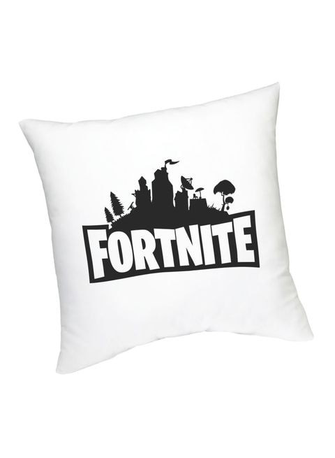 FMstyles Fortnite Printed Cushion White/Black 45 cm