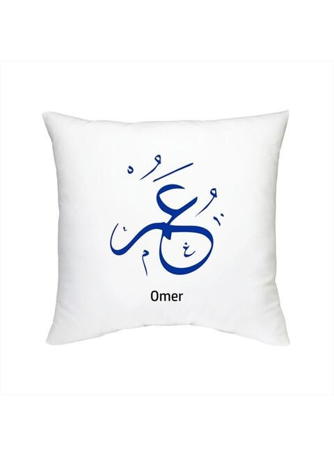 FMstyles Arabic Calligraphy Name Omer Cushion