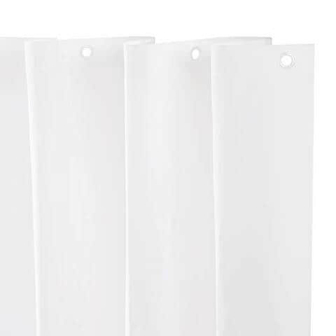 Kenney Lightweight Mildew-Resistant Peva Shower Curtain Liner, 70&quot; W X 72&quot; H, White