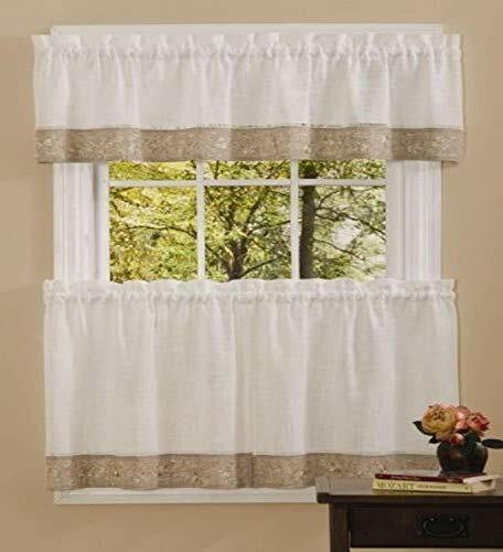 Achim Home Furnishings, Natural Oakwood Valance, 58 14-Inch, 58&quot; X 14&quot;