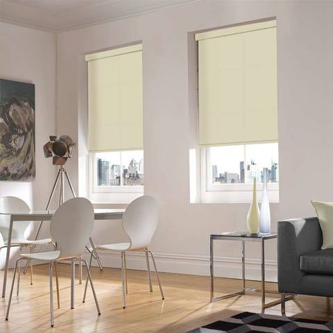 Chelsea Cream Translucent Roller Blinds W: 200cm H: 200cm