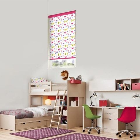 Butterflies  Blackout Roller Blinds W: 200cm H: 200cm