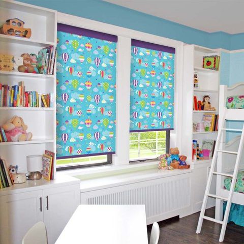 BalloonsBlackout Roller Blinds W: 120cm H: 200cm