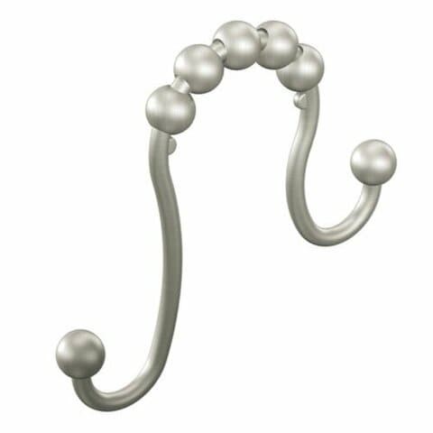 Moen Sr2201Bn Shower Curtain Rings (Pack Of 12), Brushed Nickel