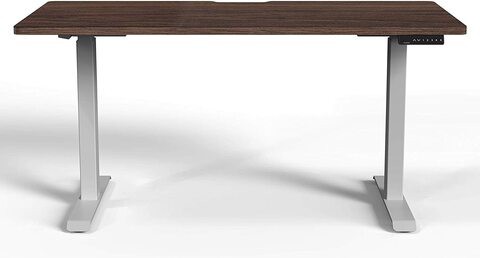 Navodesk Electric Height Adjustable Computer Desk, Bluetooth Enabled Grey Frame (Frame+Top) (Walnut, 47 x 30 inch)