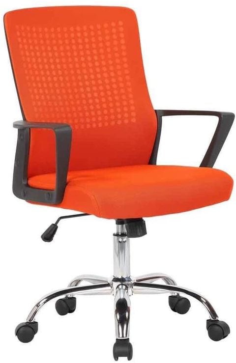 Multi Home Furniture MH-62110 Ergonomic Computer Desk Chair for Office and Gaming with back and lumbar support (Orange)